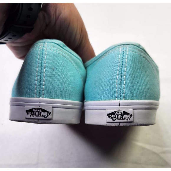 VANS Unisex Teal Blue Lace Up Low Top Skateboarding Sneakers Shoes Size M4.5 W6 - Picture 5 of 8
